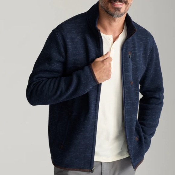 UNTUCKit Other - UNTUCKit Fleece Full Zip Size XXL in Heathered Blue